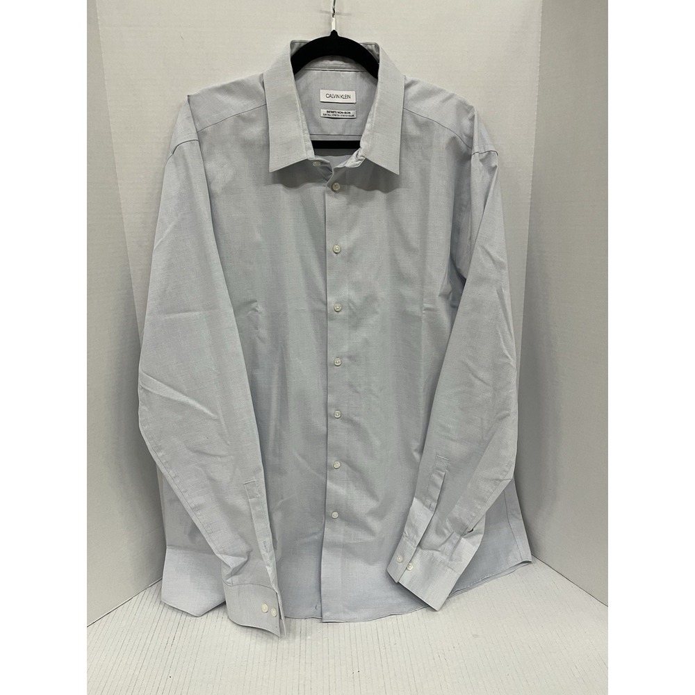 Calvin Klein Non-Iron Men's Slim Fit Dress Shirt –‎ Tall Size
